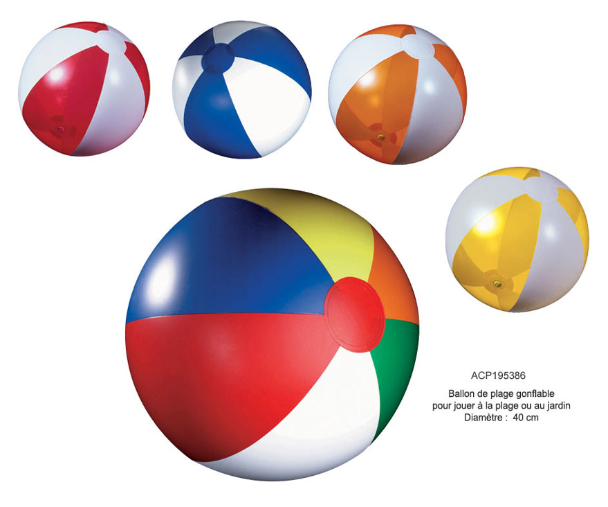 ballon de plage gonflable, ballon de plage publicitaire, objets publicitaires