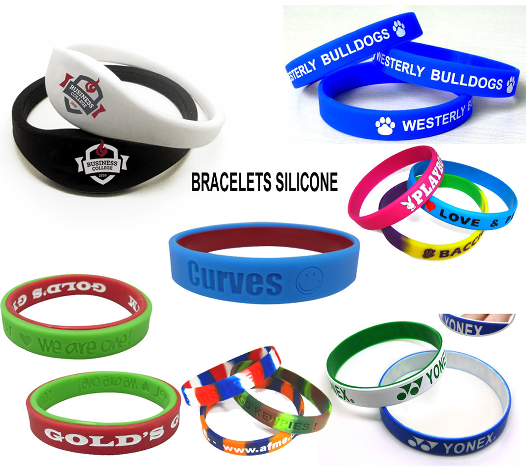 bracelets silicone fabrication et personnalisation, bracelets silicone publicitaires, fabricant